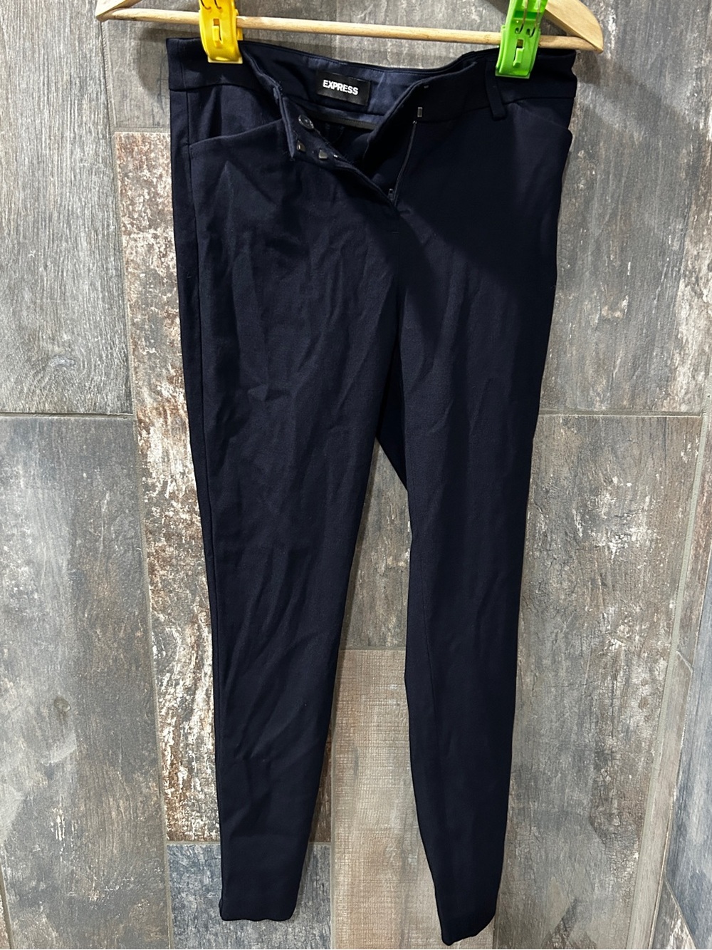 Express Navy Skinny Dress Pants